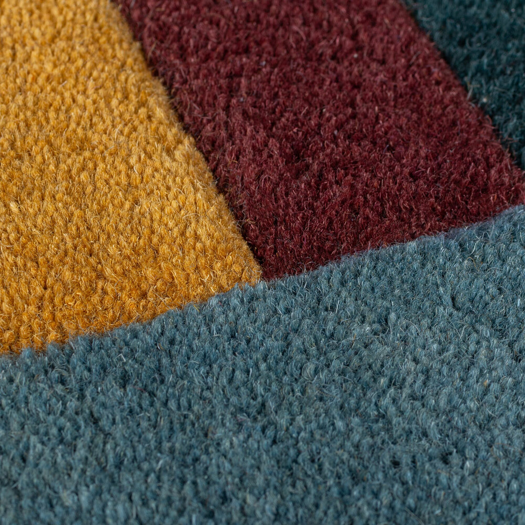 Wollteppich Shuffle Muster - Abstrakt - Wohnzimmer_Multicolor_Shaped_