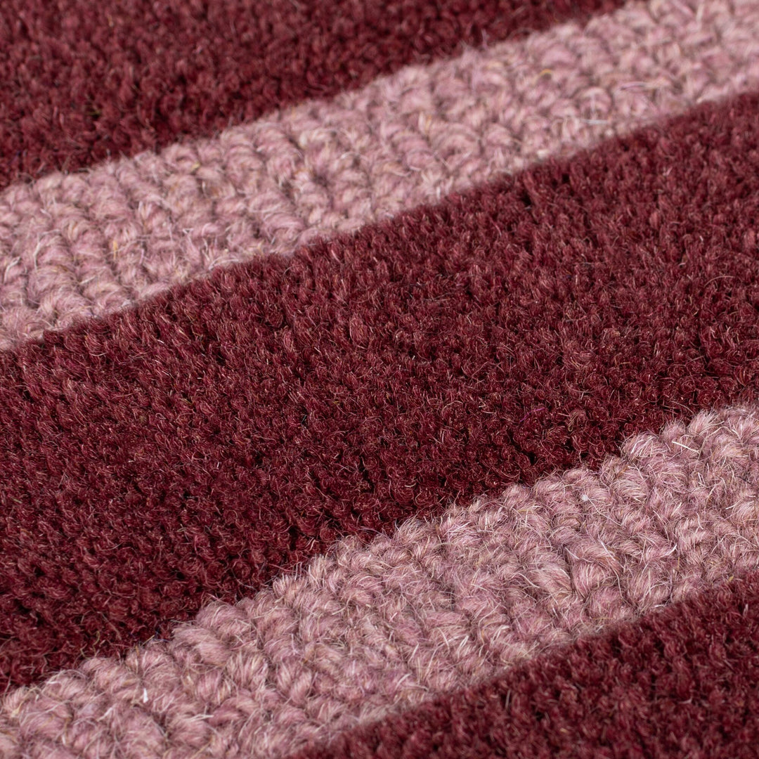 Wollteppich Ombre Muster - Abstrakt - Wohnzimmer_Rot_Shaped_