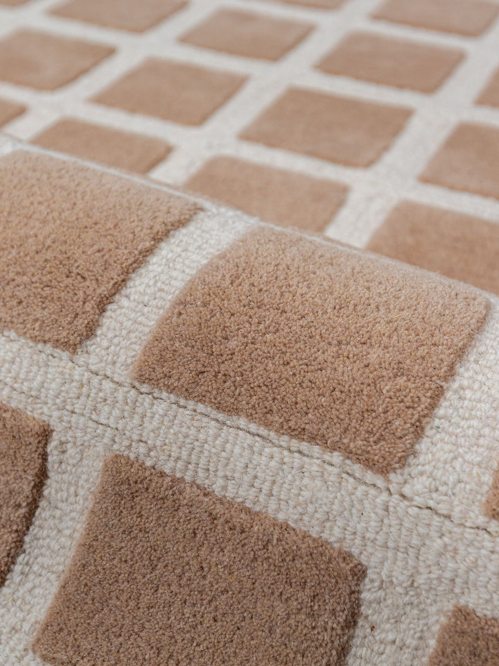Teppich Rosa rechteckig Wool Raumgestaltung Inneneinrichtung HAMPS_