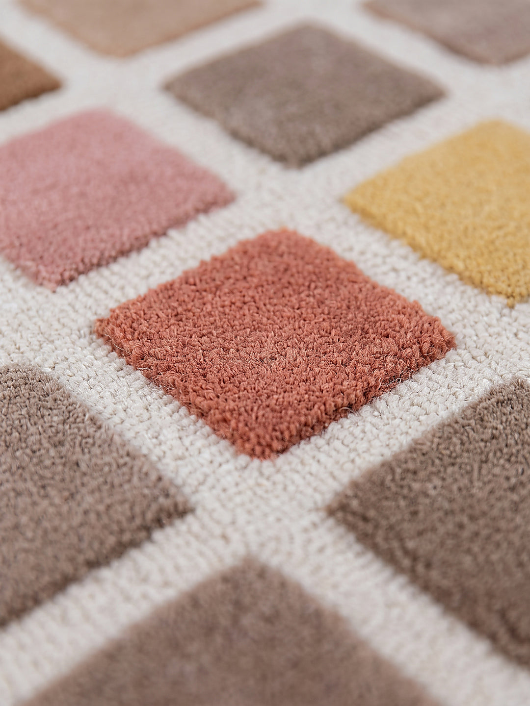 Teppich Rosa Farbdetail Muster_