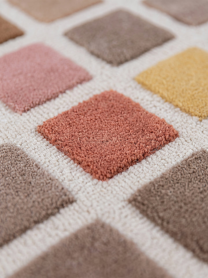 Teppich Rosa Farbdetail Muster_