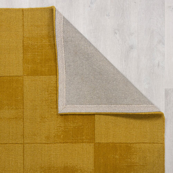 Wollteppich Karo-Design - handgeschnitzt SID_Rechteckig_