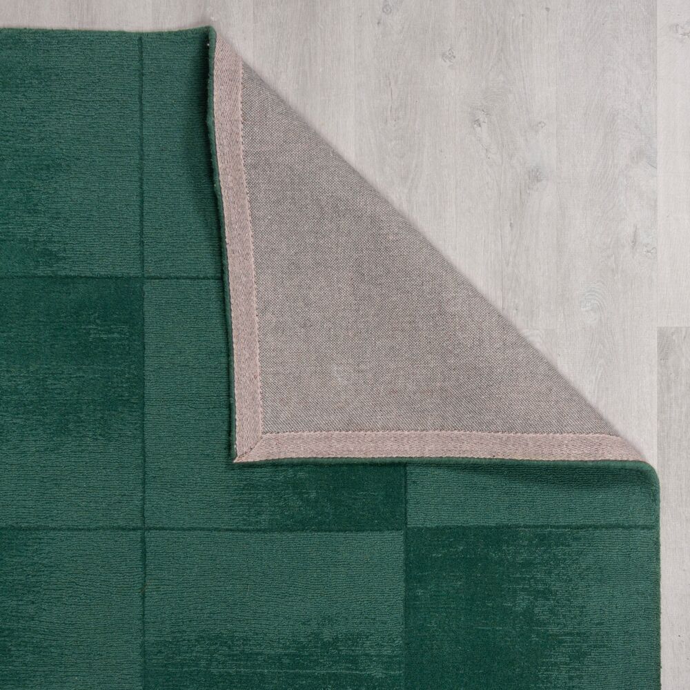 Wollteppich Karo-Design - handgeschnitzt SID Rechteckig