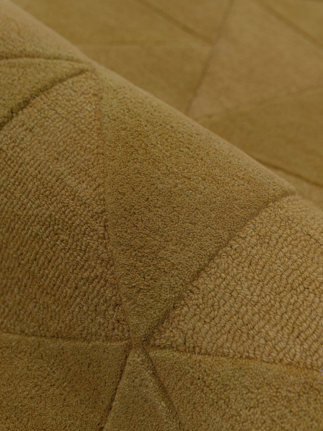 Teppich Ocker rechteckig WOOL Raumgestaltung Inneneinrichtung DEBEN_