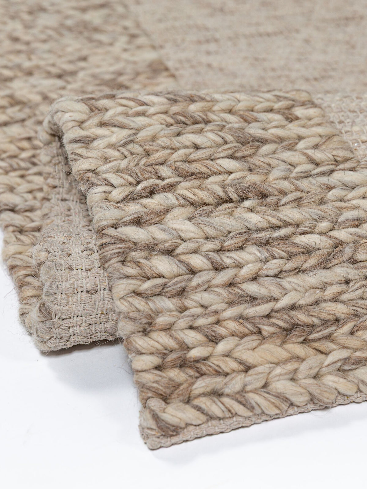 Teppich Beige-Braun rechteckig POLYESTER Einrichtung Wohnidee Bodenbelag CALDER