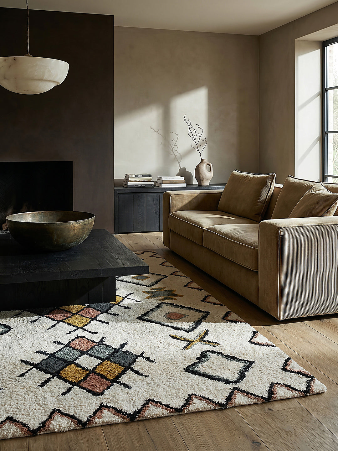 Teppich Multicolor rechteckig Musteransicht von oben Designkollektion_