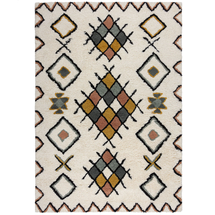 Hochflor Teppich Zottelig aus Wolle - Berber Stil - Shaggy_Rechteckig_