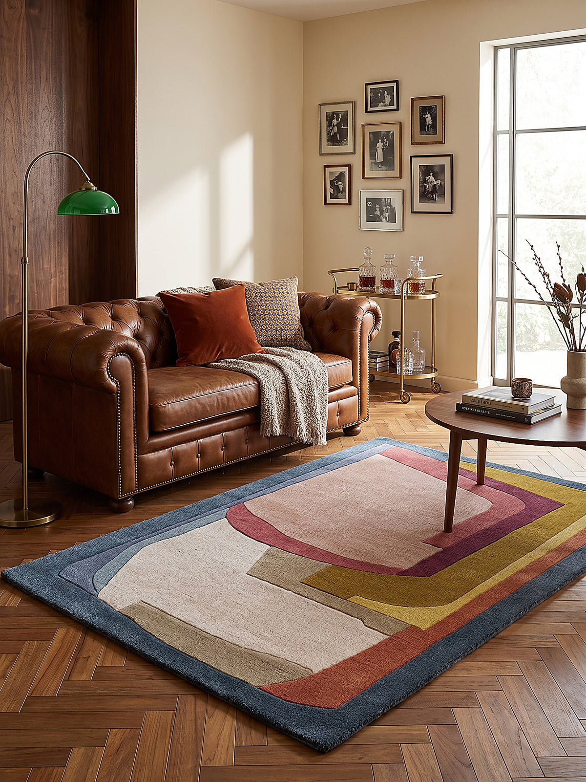 Teppich Multi rechteckig Editorial Styling_