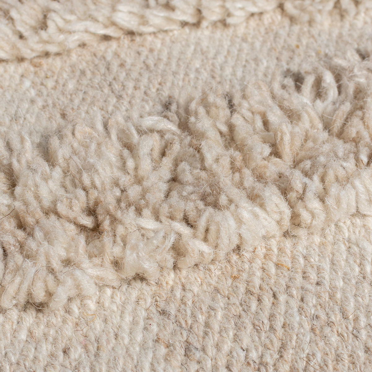 Teppich Hoch-Tief Struktur Modern Abstrakt Natur - Schlafzimmer Natur-Beige Rechteckig