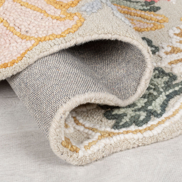 Wollteppich Shaped Botanisch Floral - Wohnzimmer_Läufer_