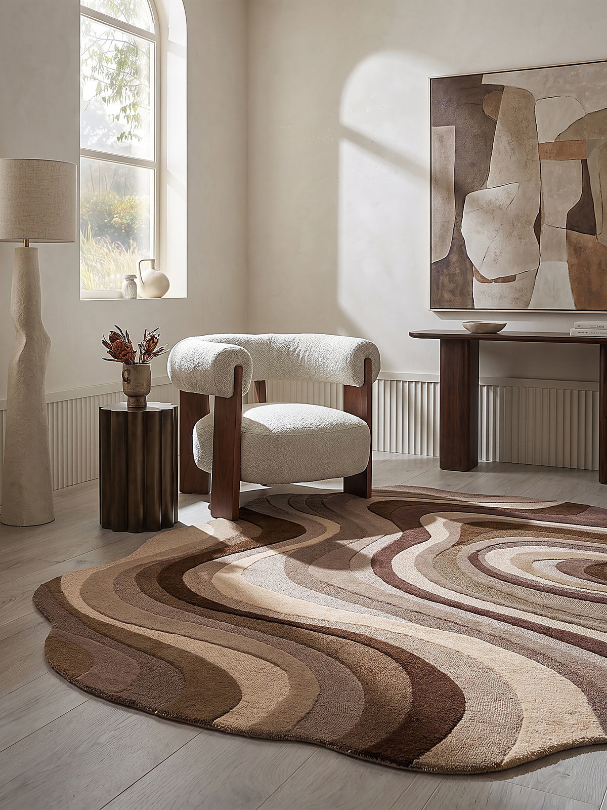 Teppich Natur Farbdetail Muster_