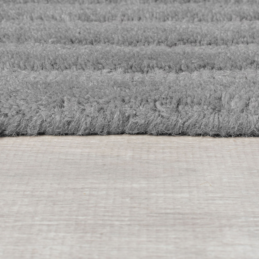 Wollteppich mit geometrischem Muster  - Handgetuftet &amp; Fußbodenheizung geeignet_Rechteckig_