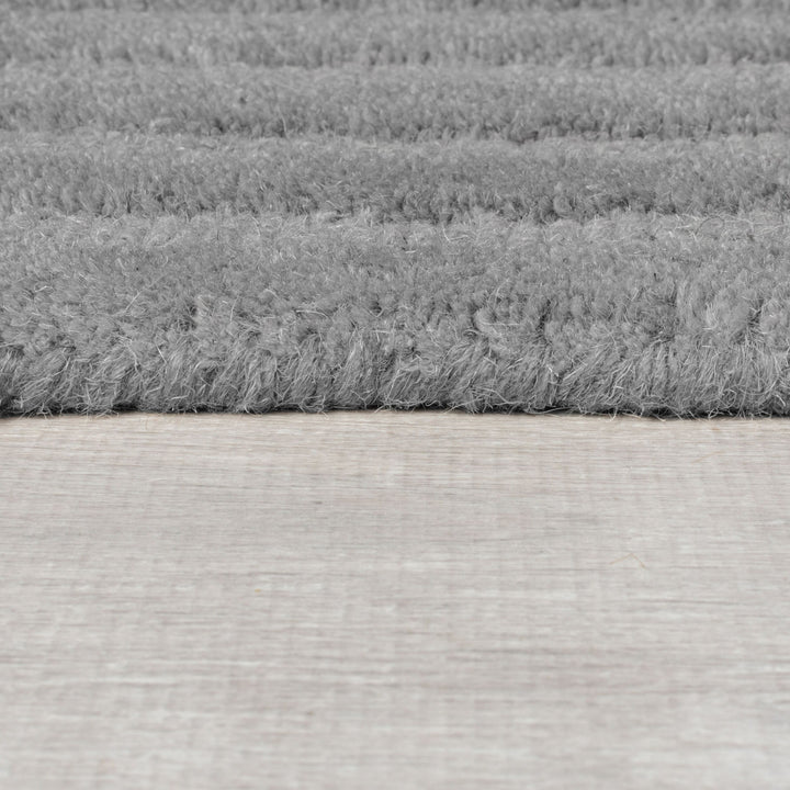 Wollteppich mit geometrischem Muster  - Handgetuftet &amp;amp; Fußbodenheizung geeignet_Rechteckig_