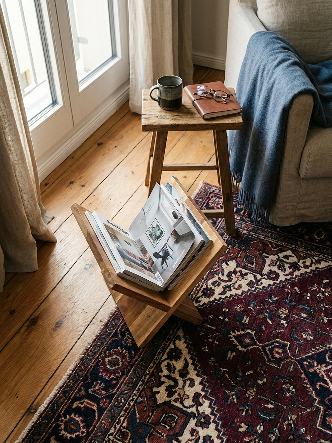 Zeitungsständer Akazie Massivholz natur 29x28x31 cm Wohnidee Wohnzimmer Einrichtungsidee stilvoll kombinieren Design Möbel Inspiration Wohnen Interior Zuhause modern hochwertig elegant_