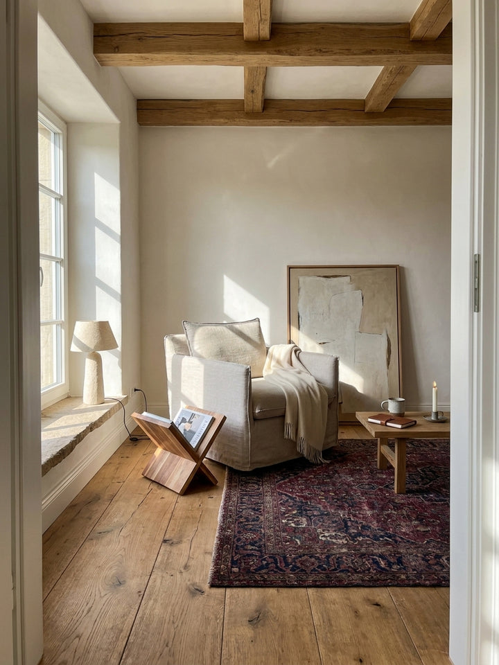 Zeitungsständer Akazie Massivholz natur 29x28x31 cm in warmem modernem Wohnzimmer Einrichtung Design Möbel hochwertig modern stilvoll einrichten Wohnen Interior Zuhause elegant Premium_