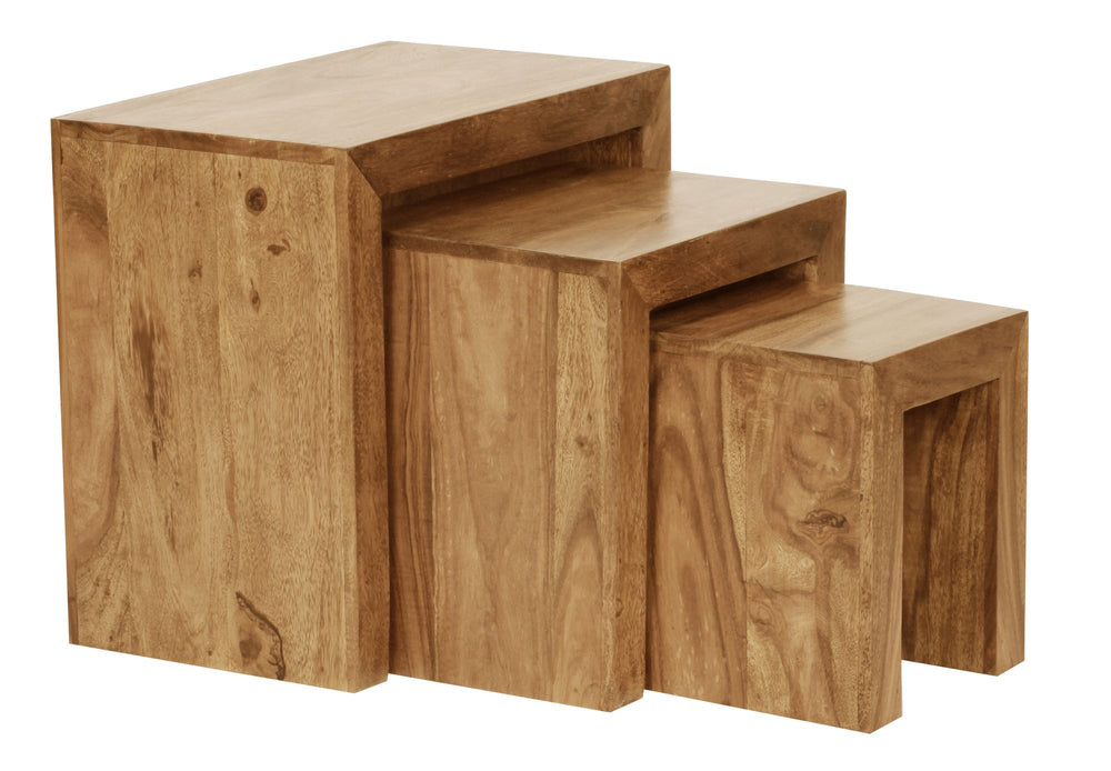 Satztisch Set_ 3-teilig_ Massivholz_ platzsparend_ handgefertigt_ 45x50x30 cm_ 37_5x37_5x28 cm_ 30x25x25 cm - KADIMA DESIGN_Farbe_ Beige_ Größe_ 50x30x50 cm_#sku_BARWL1.440#