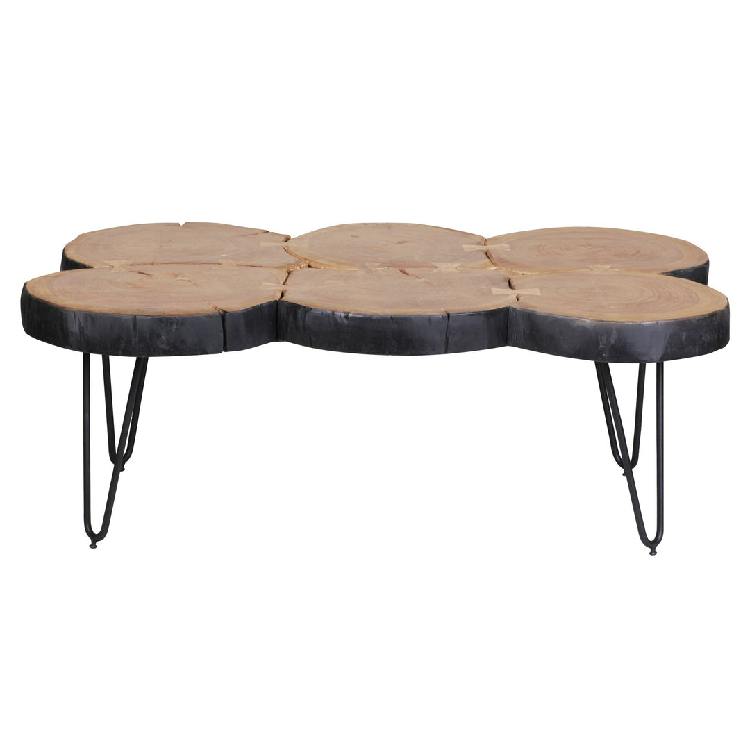 Couchtisch aus Akazienholz BALU_ 115x70 cm_ Baumstammform-Design_ große Abstellfläche_ einzigartiges Unikat_ handgefertigt - KADIMA DESIGN_Größe_ 115x70x40 cm_