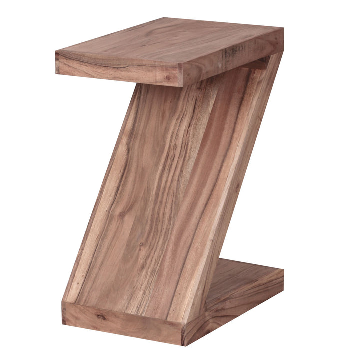 Beistelltisch &amp;quot;Z&amp;quot; Cube_ Akazie/Sheesham_ Z-Form_ 44x59x30 cm_ handgefertigt_ vielseitig nutzbar - KADIMA DESIGN_Farbe_ Beige_ Größe_ 44x30x59 cm_
