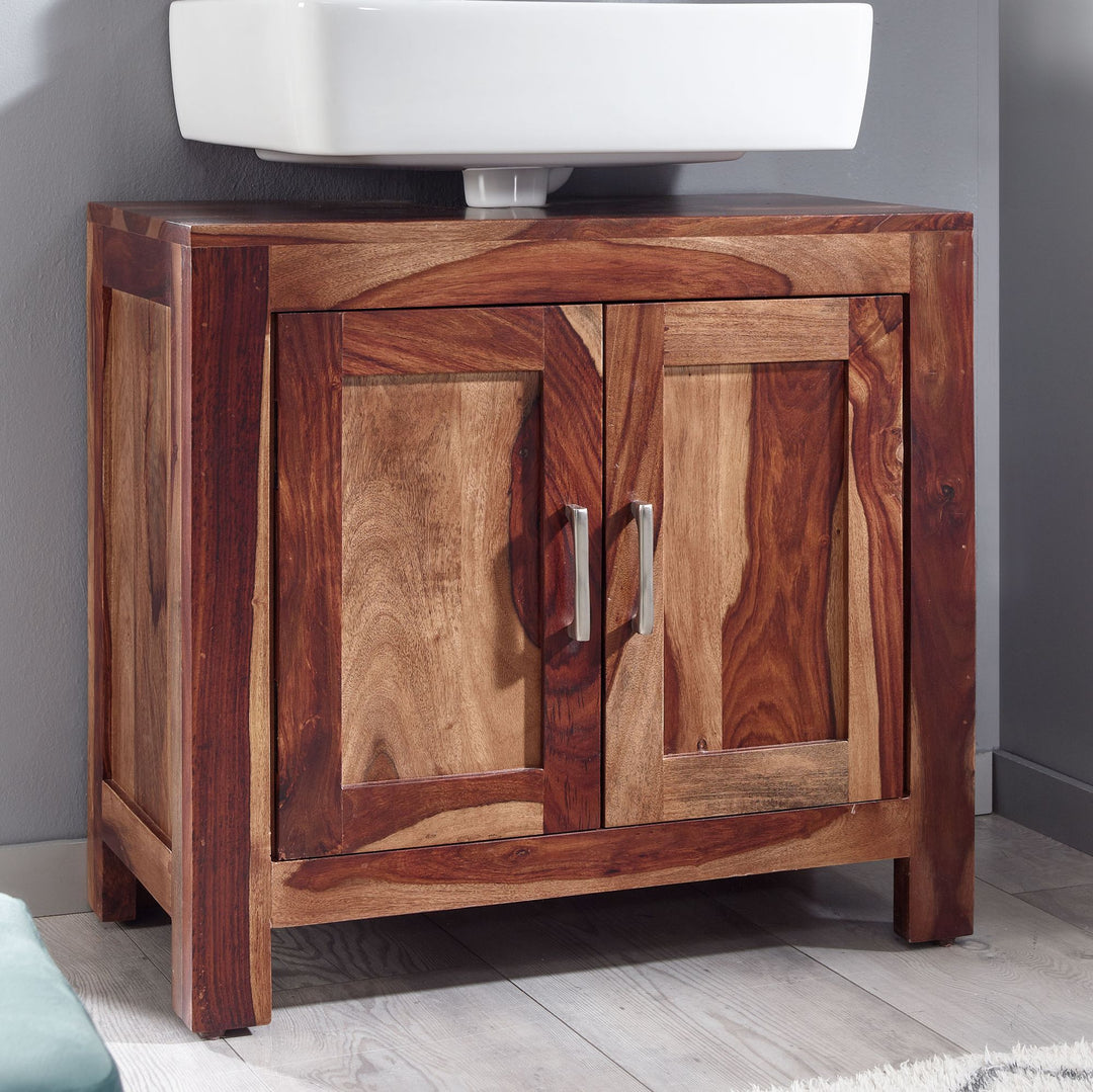 KADIMA DESIGN Badezimmerschrank aus Sheesham-Holz mit natürlichem Charme für optimalen Stauraum im Bad_Braun_#sku_BARWL6.641#