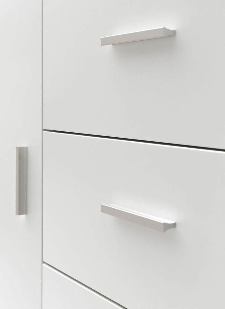 KADIMA DESIGN Badezimmerschrank - Zeitloses Design - Großer Stauraum - Mattes Weiß - Elegante Griffe_Weiß_#sku_BARWL5.877#