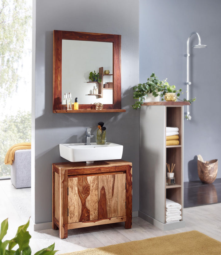 KADIMA DESIGN Sahara Badunterschrank aus Sheesham Holz - Natürliches Design für stilvolles Badezimmer_Braun_#sku_BARWL6.650#