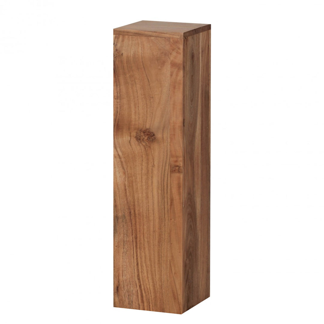 Beistelltisch-Sets Massivholz_ 3-teilig_ einzigartige Maserung_ ineinander verstaubar - KADIMA DESIGN_Farbe_ Beige_ Größe_ 24x24x85 cm_