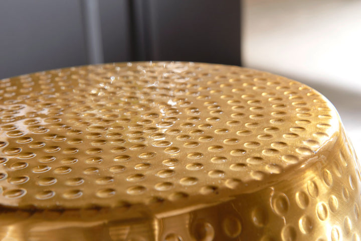Beistelltisch ENNS_ Orientalisch_ Aluminium_ 30 cm Breite_ goldfarbenes Finish - KADIMA DESIGN_Farbe_ Gold_ Größe_ 30x30x49 cm_