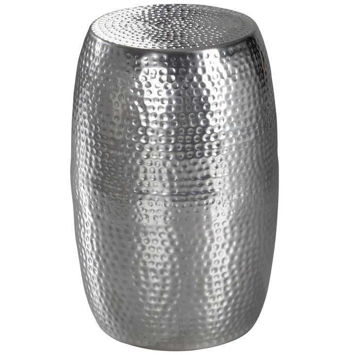 Beistelltisch ENNS_ Orientalisch_ Aluminium_ 30 cm Breite_ goldfarbenes Finish - KADIMA DESIGN_Farbe_ Silber_ Größe_ 30x30x49 cm_