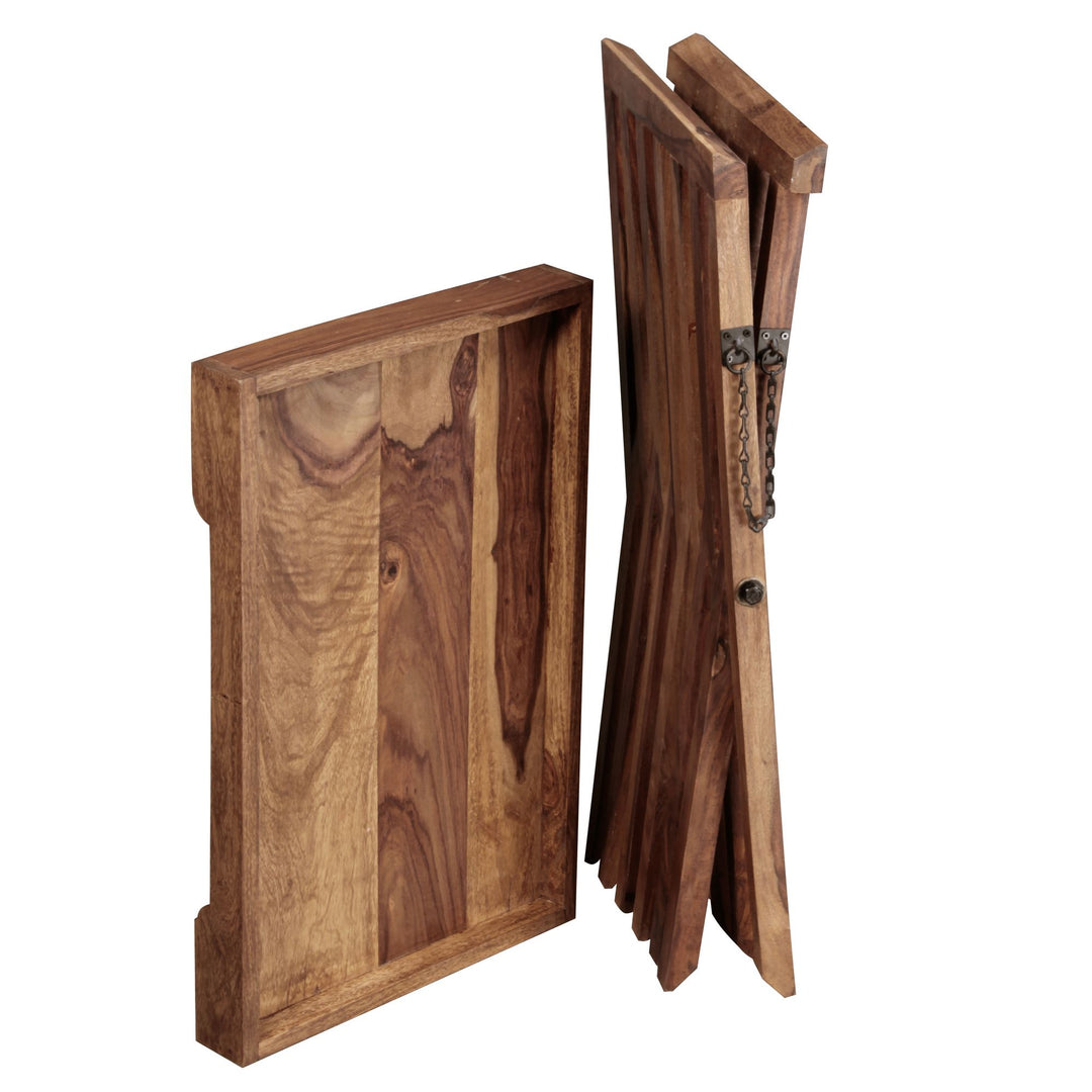 campingtisch klappbar holzoptik Klapptisch Massivholz mit Tablett – Modern & Platzsparend – Kadima Design