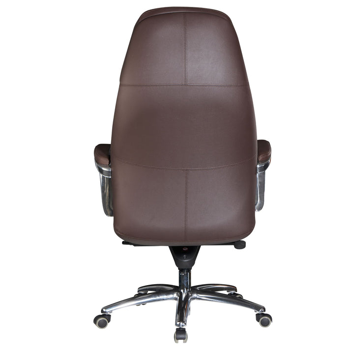 Chefsessel MIRON aus Leder_ Multiblockwippmechanik_ bis 120 kg_ in 3 Farben verfügbar - KADIMA DESIGN_Farbe_ Braun_ Größe_ 67x67x137 cm_