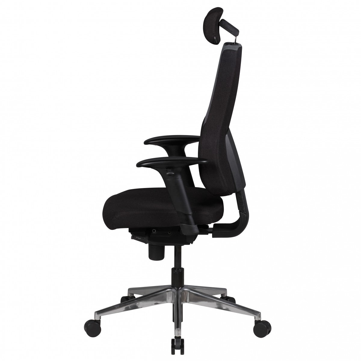 Chefsessel "Fabio"_ 3-Punkt-Synchronmechanik_ ergonomische Rückenlehne_ höhenverstellbare Kopfstütze_ Aluminium-Fußkreuz_ 120 kg Belastbarkeit - KADIMA DESIGN_Größe_ 63x63x149 cm_