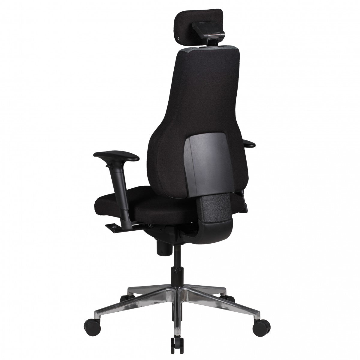 Chefsessel "Fabio"  3-Punkt-Synchronmechanik  ergonomische Rückenlehne  höhenverstellbare Kopfstütze  Aluminium-Fußkreuz  120 kg Belastbarkeit - KADIMA DESIGN Größe  63x63x149 cm