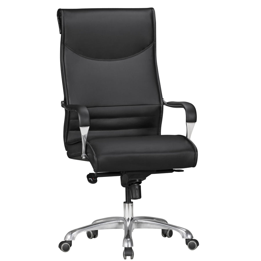 Chefsessel VENGA_ XXL_ ergonomisch_ Kunstleder_ höhenverstellbar_ 150 kg Belastbarkeit_ Schwarz/Caramel - KADIMA DESIGN_Farbe_ Schwarz_ Größe_ 61x60x126 cm_#sku_BARSPM1.404#