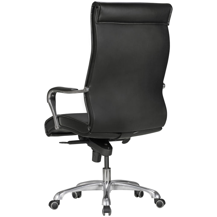 Chefsessel VENGA_ XXL_ ergonomisch_ Kunstleder_ höhenverstellbar_ 150 kg Belastbarkeit_ Schwarz/Caramel - KADIMA DESIGN_Farbe_ Schwarz_ Größe_ 61x60x126 cm_