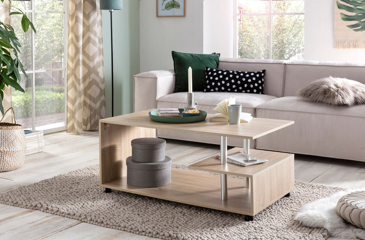 Couchtisch &amp;quot;Eleganza&amp;quot;_ Stilvoll_ geräumige Ablageflächen_ Melaminharzbeschichtung - KADIMA DESIGN_Größe_ 105x60x48 cm_