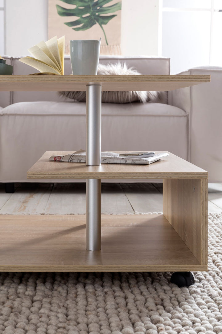 Couchtisch &amp;quot;Eleganza&amp;quot;_ Stilvoll_ geräumige Ablageflächen_ Melaminharzbeschichtung - KADIMA DESIGN_Größe_ 105x60x48 cm_