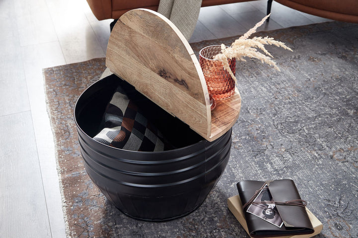 Industrial Couchtisch aus Mango Massivholz_ Stauraum_ Handgefertigtes Unikat - KADIMA DESIGN_Größe_ 60x60x41 cm_