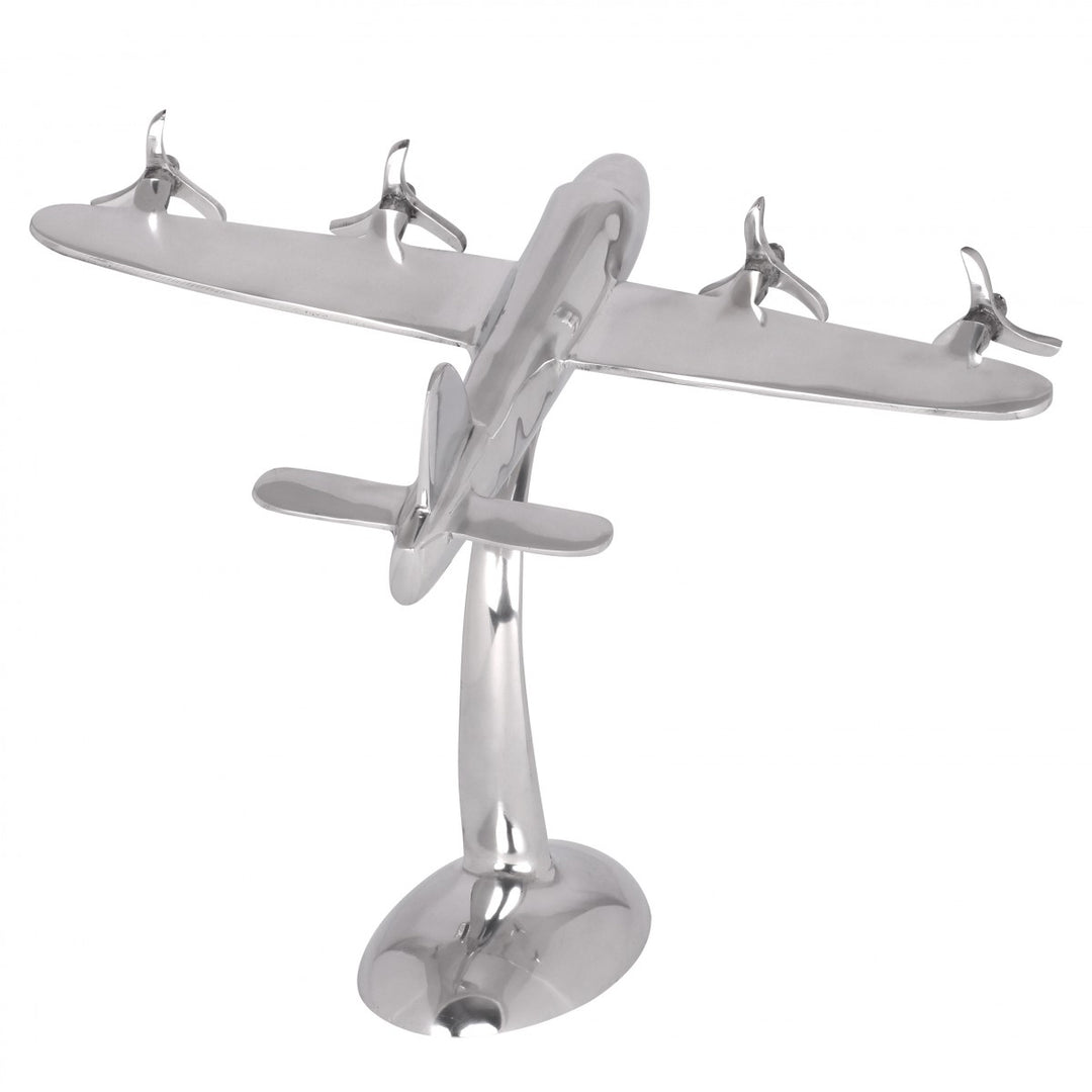 Deko Flugzeug Propeller aus Aluminium_ 42x30 cm_ elegantes Design_ handgefertigt_ robuste und langlebige Konstruktion - KADIMA DESIGN_Größe_ 42x30x42 cm_