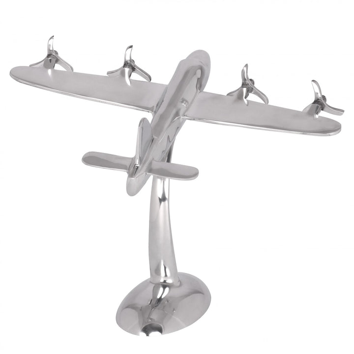 Deko Flugzeug Propeller aus Aluminium_ 42x30 cm_ elegantes Design_ handgefertigt_ robuste und langlebige Konstruktion - KADIMA DESIGN_Größe_ 42x30x42 cm_