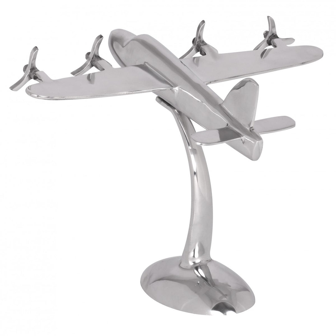 Deko Flugzeug Propeller aus Aluminium_ 42x30 cm_ elegantes Design_ handgefertigt_ robuste und langlebige Konstruktion - KADIMA DESIGN_Größe_ 42x30x42 cm_