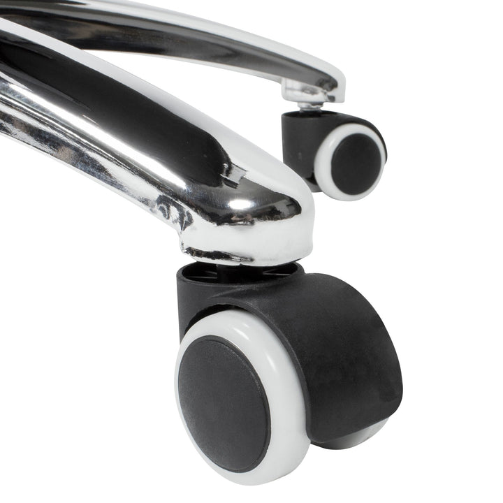 Bürodrehstuhl Jeansoptik_ Modernes Design_ weiche Polsterung_ Wippmechanik_ Nacken- und Kopfunterstützung_ großes Fußkreuz_ 120 kg Belastbarkeit - KADIMA DESIGN_Größe_ 69x65x122 cm_
