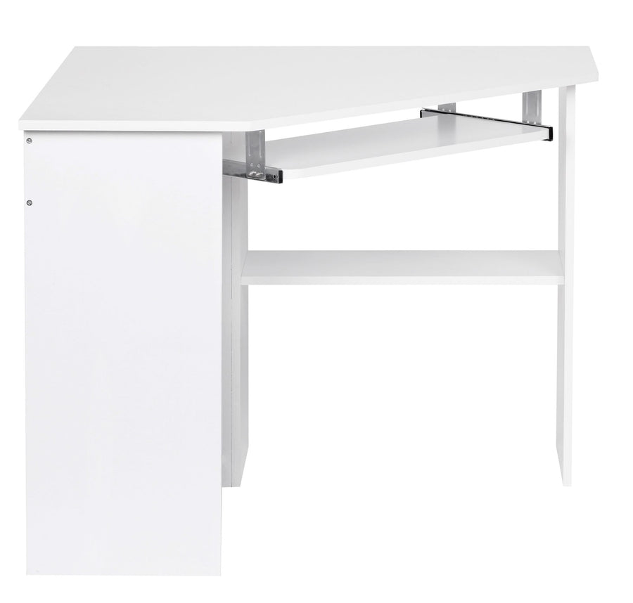 Eckschreibtisch Computertisch Marsell_ Modern_ Ablage_ Tastaturauszug_ Spanplatte - KADIMA DESIGN_Größe_ 94x48x90 cm_