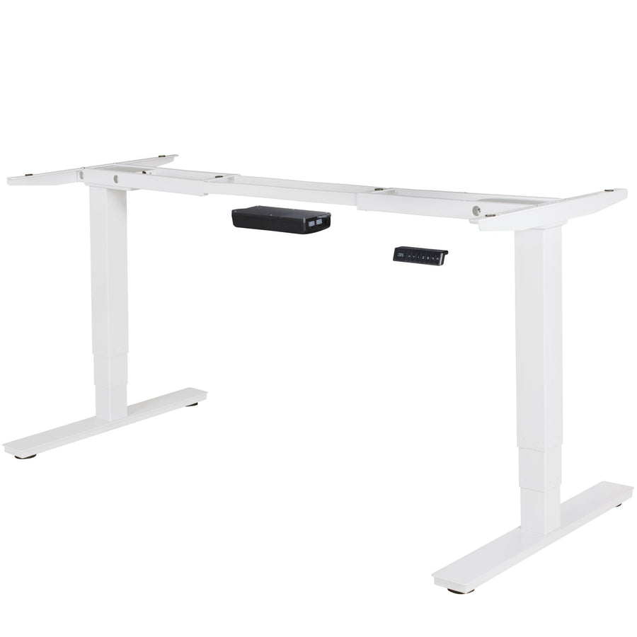 KADIMA DESIGN Elektrisches Schreibtischgestell mit Memory-Funktion für ergonomisches Arbeiten im Stehen oder Sitzen_Weiß_#sku_BARSPM4.003#