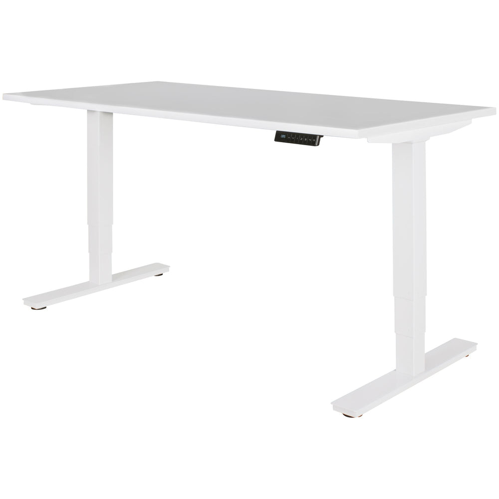 KADIMA DESIGN Elektrisches Schreibtischgestell mit Memory-Funktion für ergonomisches Arbeiten im Stehen oder Sitzen_Weiß_#sku_BARSPM4.003#