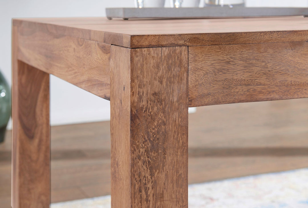 Akazien Holztisch rechteckig - 120x60 cm Maße - effiziente Form von Kadima Design_
