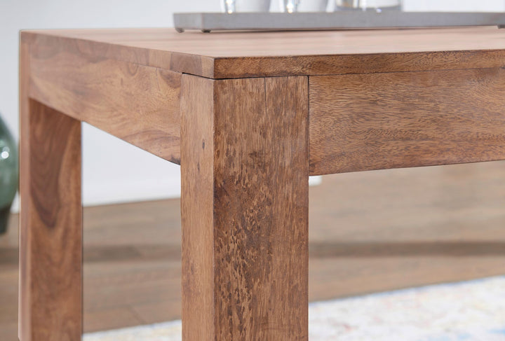 Akazien Holztisch rechteckig - 120x60 cm Maße - effiziente Form von Kadima Design_