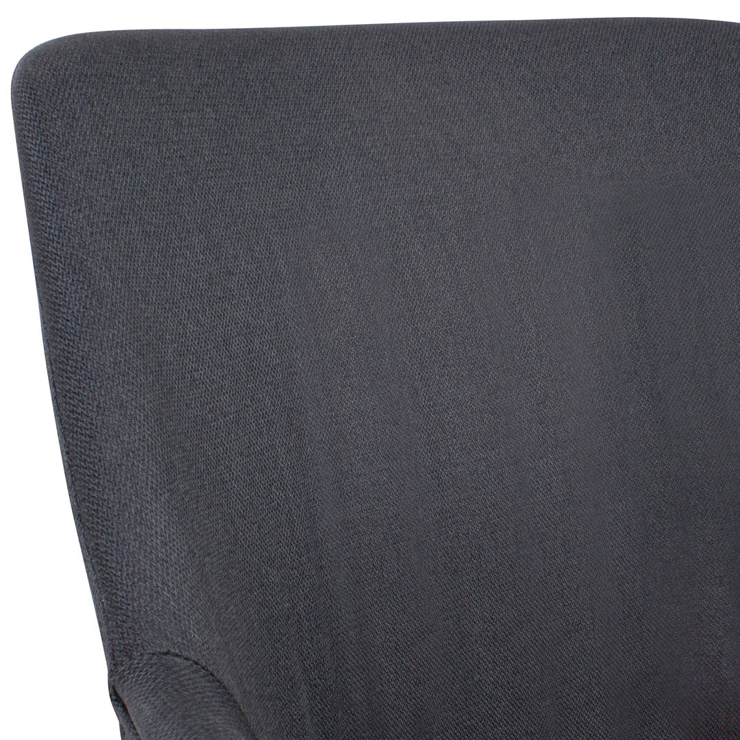 Esszimmerstuhl-Set ESENZIA_ Moderne Design_ Stoffbezug_ Armlehnen_ Filzgleiter_ verschiedene Farben und Größen - KADIMA DESIGN_Farbe_ Schwarz_ Material_ Stoff_ Größe_ 54x58x85 cm_