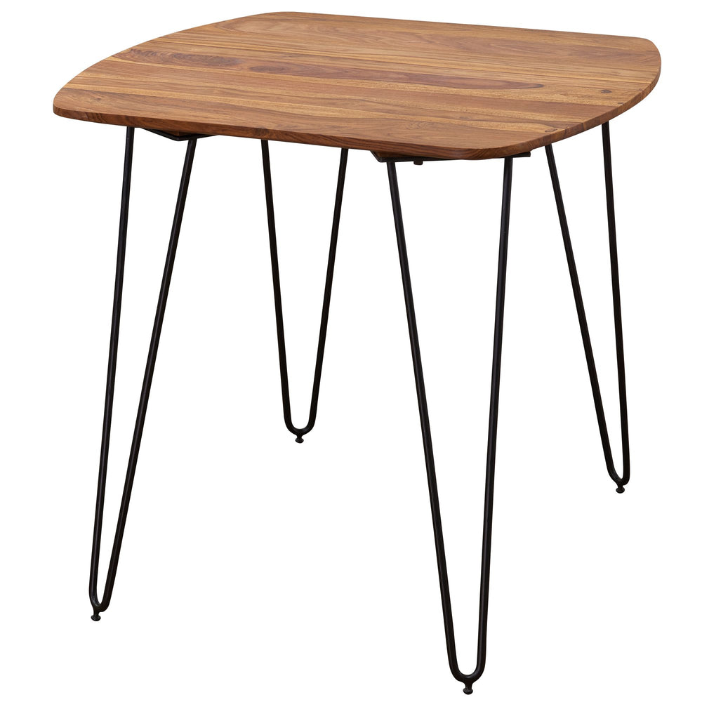 Massivholz Esszimmertisch_ Modernes Design_ abgerundete Ecken_ Sheesham_ 80x80x76 cm - KADIMA DESIGN_Größe_ 80x80x76 cm_