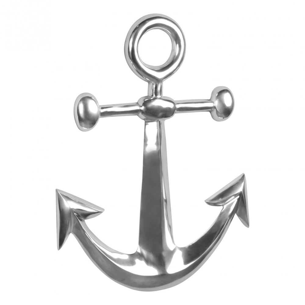 Maritime Dekofigur aus Aluminium_ 62_5 cm - Polierte Skulptur_ Handgefertigt - KADIMA DESIGN_Größe_ 40x4x63 cm_