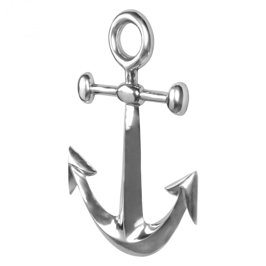 Maritime Dekofigur aus Aluminium_ 62_5 cm - Polierte Skulptur_ Handgefertigt - KADIMA DESIGN_Größe_ 40x4x63 cm_